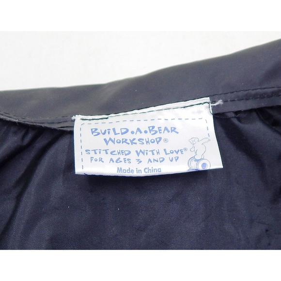 Build a Bear Clothing Black Yellow Fireman Safety Outfit Flashlight Helmet - Picture 4 of 12